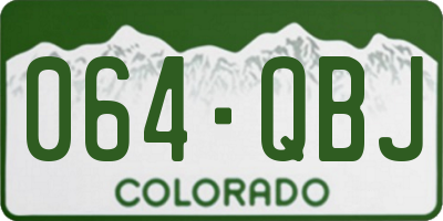 CO license plate 064QBJ
