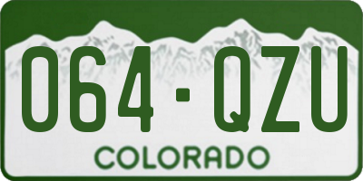 CO license plate 064QZU