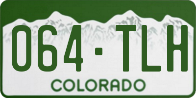 CO license plate 064TLH