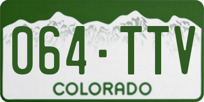 CO license plate 064TTV