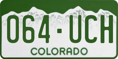 CO license plate 064UCH