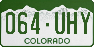 CO license plate 064UHY