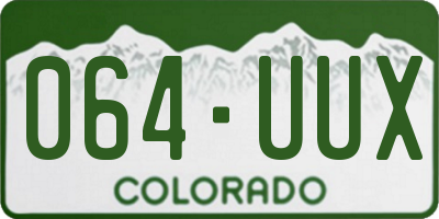 CO license plate 064UUX