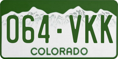 CO license plate 064VKK