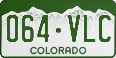 CO license plate 064VLC