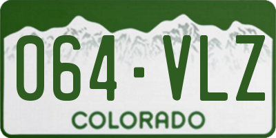 CO license plate 064VLZ