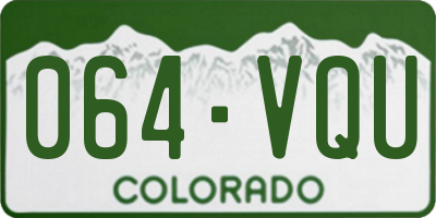 CO license plate 064VQU