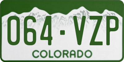 CO license plate 064VZP