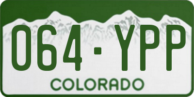 CO license plate 064YPP