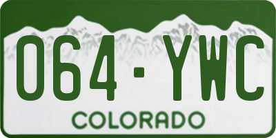 CO license plate 064YWC