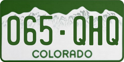CO license plate 065QHQ