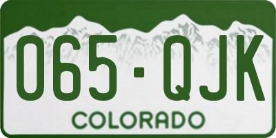 CO license plate 065QJK