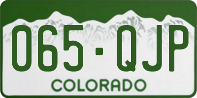 CO license plate 065QJP