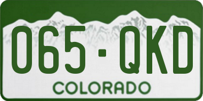 CO license plate 065QKD