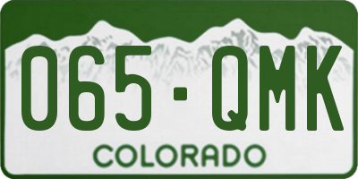 CO license plate 065QMK