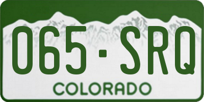 CO license plate 065SRQ