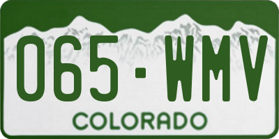 CO license plate 065WMV