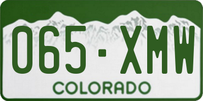 CO license plate 065XMW