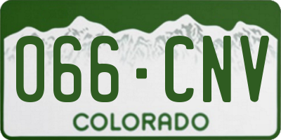 CO license plate 066CNV