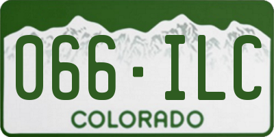 CO license plate 066ILC