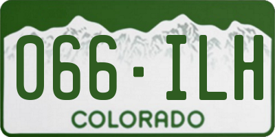 CO license plate 066ILH