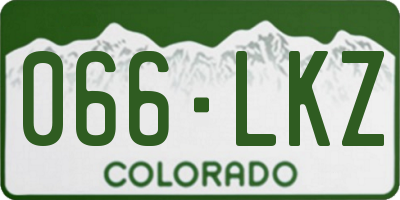 CO license plate 066LKZ