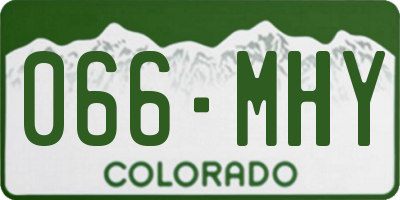CO license plate 066MHY