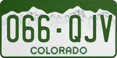 CO license plate 066QJV