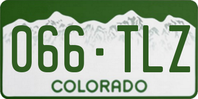 CO license plate 066TLZ
