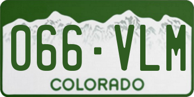 CO license plate 066VLM