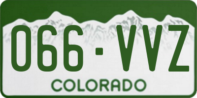 CO license plate 066VVZ