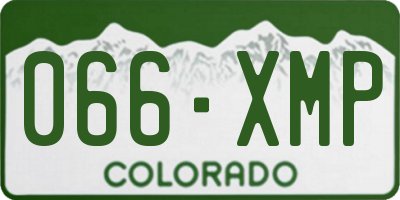 CO license plate 066XMP