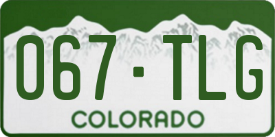 CO license plate 067TLG