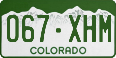 CO license plate 067XHM