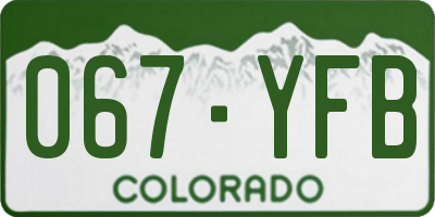 CO license plate 067YFB
