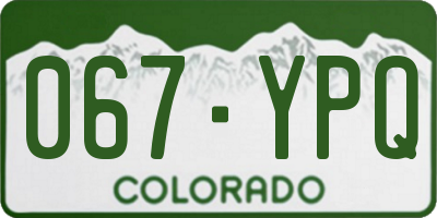 CO license plate 067YPQ