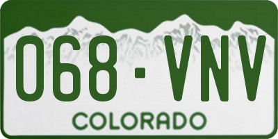 CO license plate 068VNV