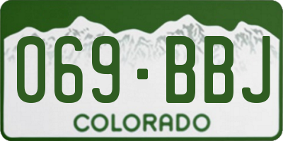 CO license plate 069BBJ