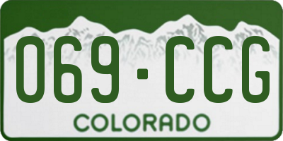 CO license plate 069CCG