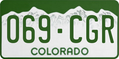 CO license plate 069CGR