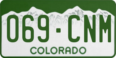 CO license plate 069CNM