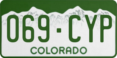 CO license plate 069CYP