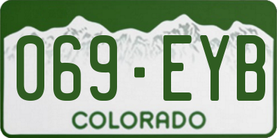 CO license plate 069EYB