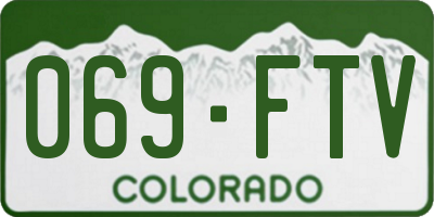 CO license plate 069FTV