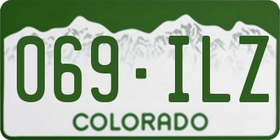CO license plate 069ILZ