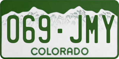 CO license plate 069JMY