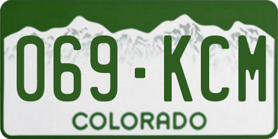 CO license plate 069KCM