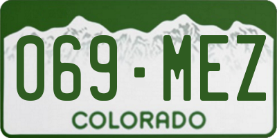 CO license plate 069MEZ