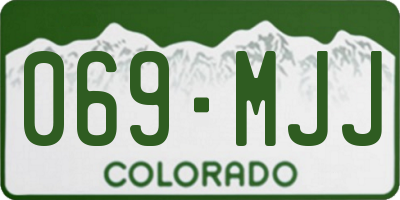 CO license plate 069MJJ