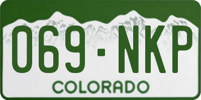 CO license plate 069NKP